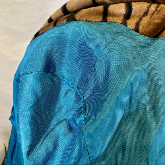 Vintage Y2K Stone Ridge Faux Fur Velvet Tiger Print Button Front Long Coat - Picture 12 of 16